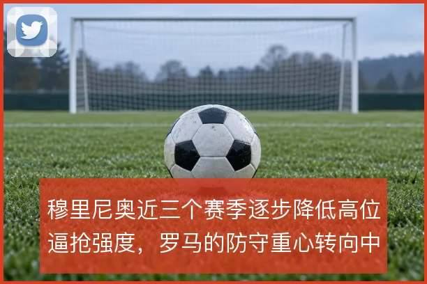 穆里尼奥近三个赛季逐步降低高位逼抢强度，罗马的防守重心转向中低位落位